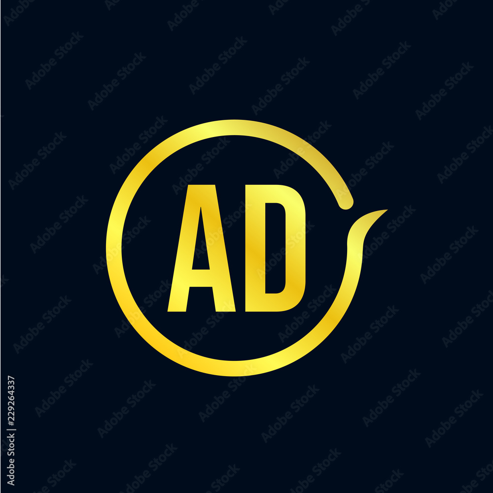Initial Letter AD Logo Template Design Initial Letter AD Logo Template Design