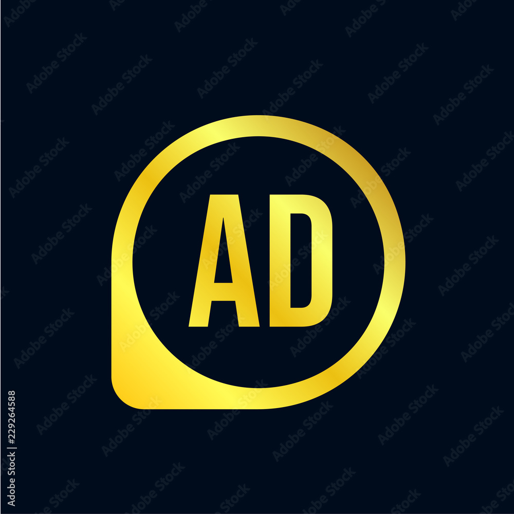 Initial Letter AD Logo Template Design Initial Letter AD Logo Template Design