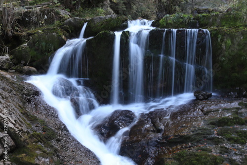 Waterfall with long exposure, natural, zwitserland nature © Kim