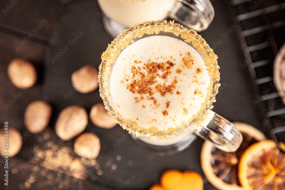 Traditional eggnog for Christmas Traditional eggnog for Christmas