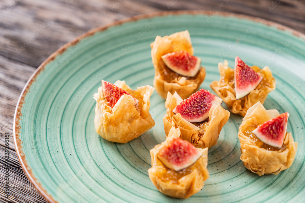canape on Christmas table canape on Christmas table