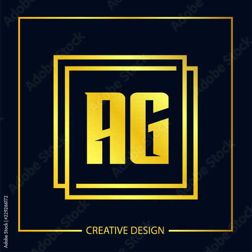 Initial Letter AG Logo Template Design © Scooby