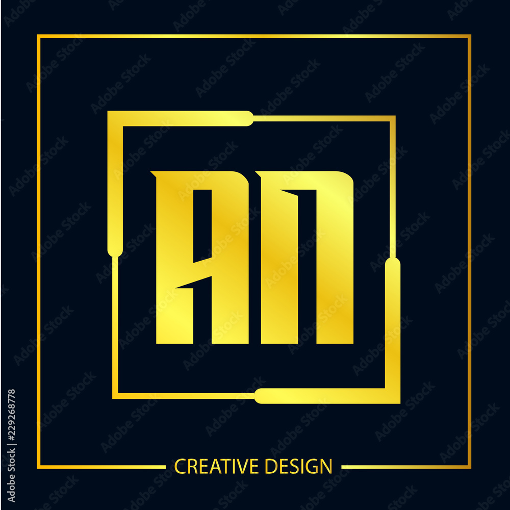 Initial Letter AN Logo Template Design Initial Letter AN Logo Template Design