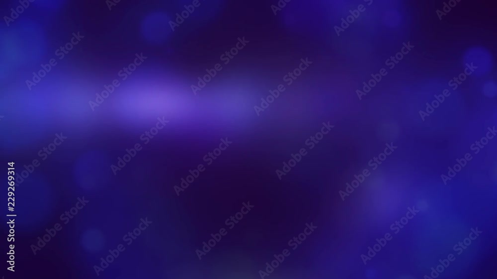 Deep Blue Purple Flowing Blurred Abstract Bokeh Motion Background Loop