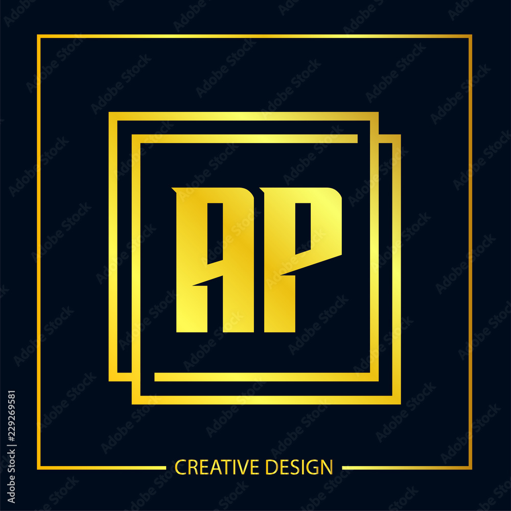 Initial Letter AP Logo Template Design Initial Letter AP Logo Template Design