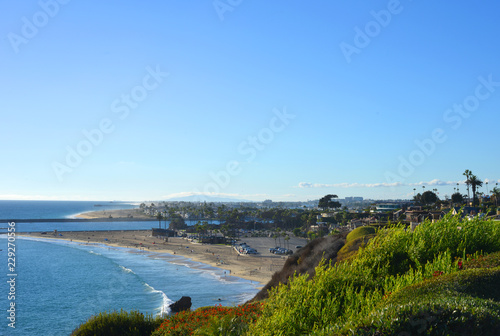 Corona del Mar view to Balboa Island California USA