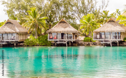 Overwater bungalows, French Polynesia