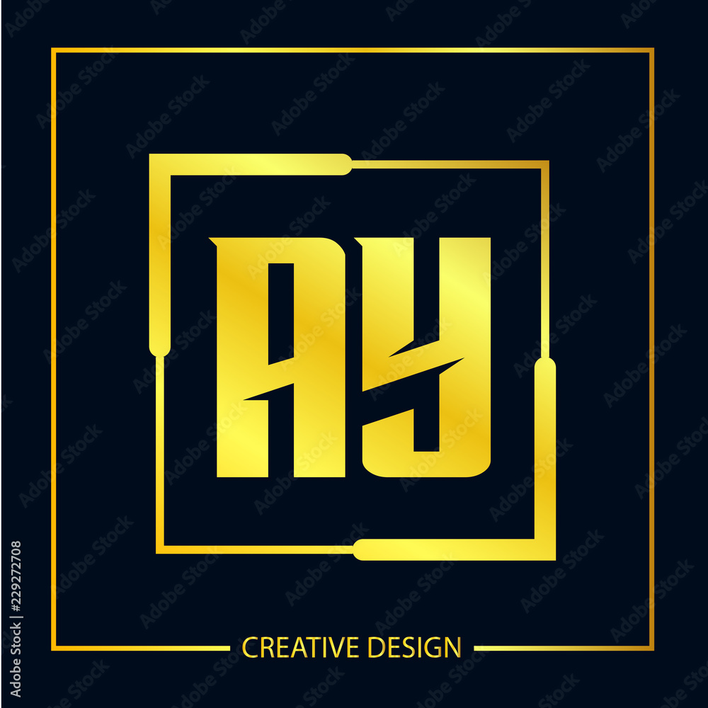 Initial Letter AY Logo Template Design Initial Letter AY Logo Template Design