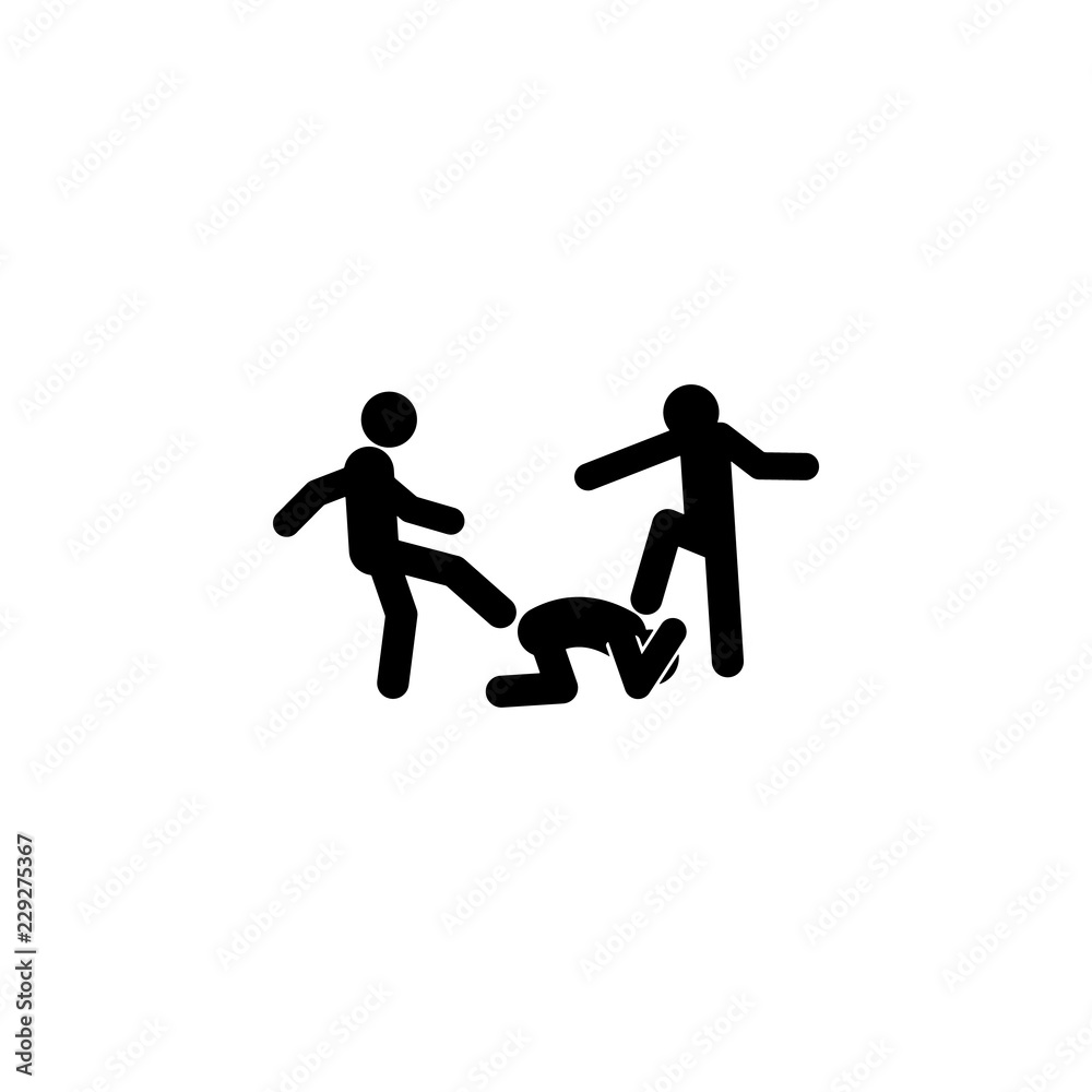 bullies, fight icon. Element of youth and social issues glyph icon for mobile concept and web apps. Detailed bullies, fight icon can be used for web and mobile