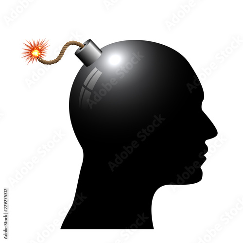 Bomb in human head