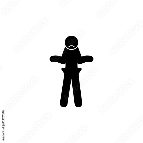 bankrupt, empty   icon. Element of youth and social issues glyph icon for mobile concept and web apps. Detailed bankrupt, empty   icon can be used for web and mobile