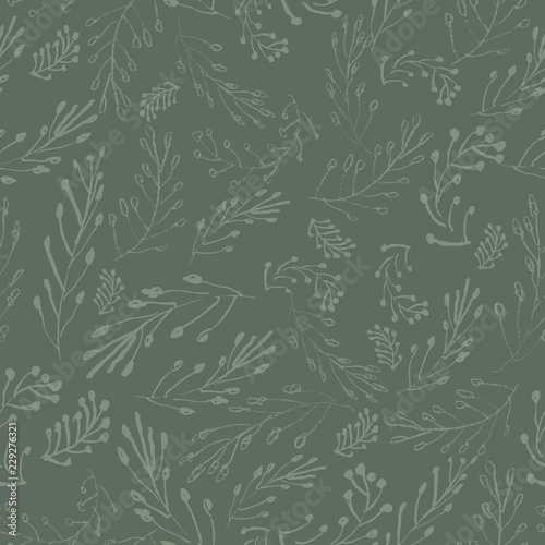 Sophisticated vector floral seamless pattern design