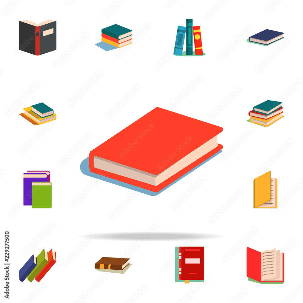 book flat icon. Book icons universal set for web and mobile
