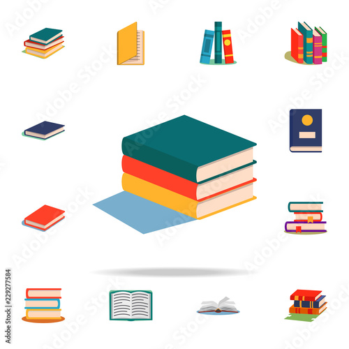 books flat icon. Book icons universal set for web and mobile