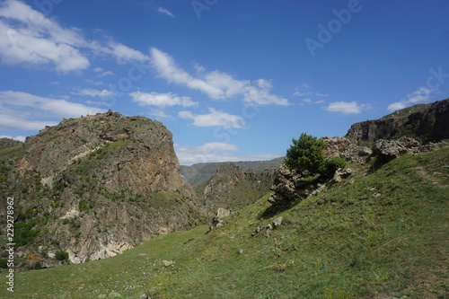 South Georgian Mountains Landscape View
