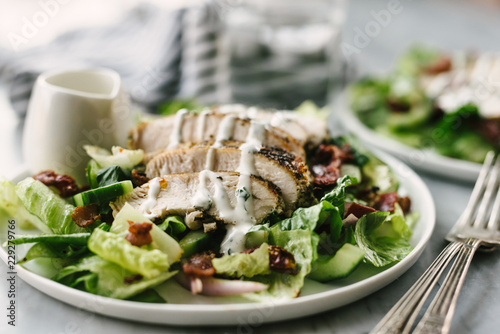 Angle View Grilled Chicken B.L.T. Salad