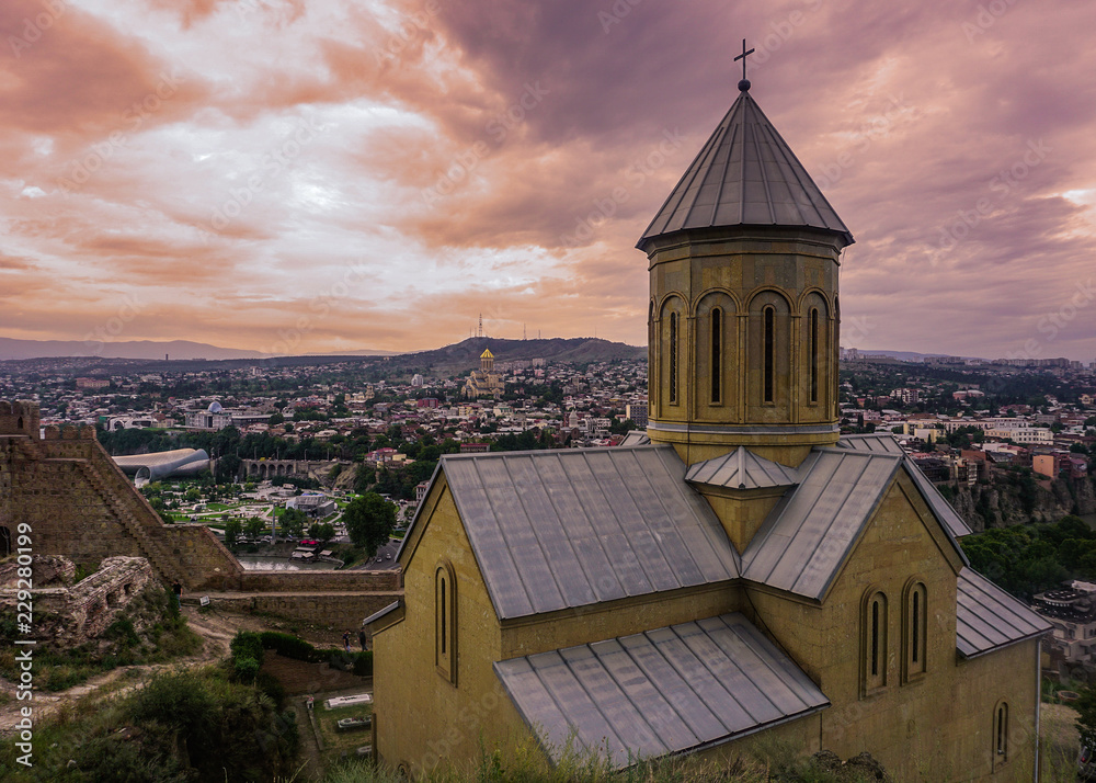 Tbilisi Narikala Church Upper View