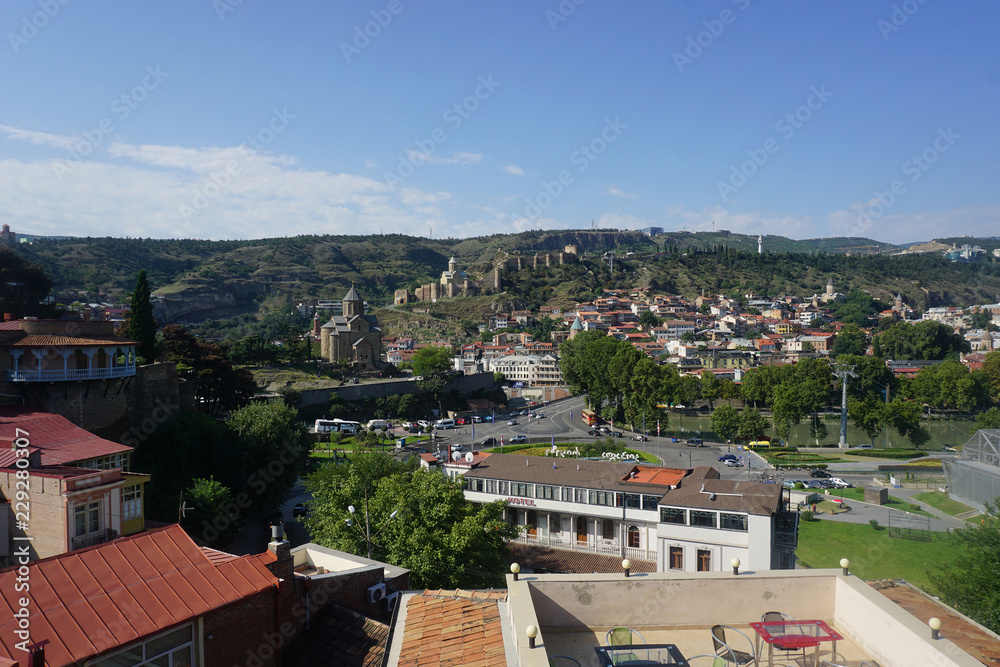 Tbilisi Narikala Fortress Landscape View