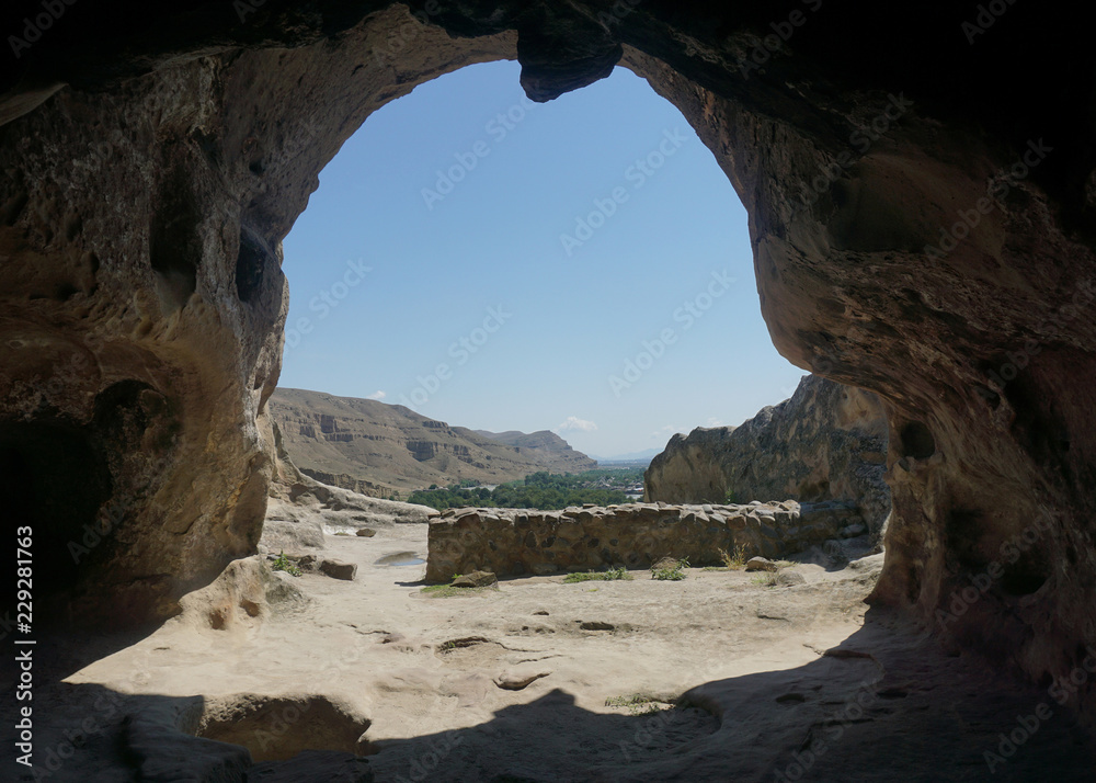 Uplistsikhe Cave Exit Landscape View