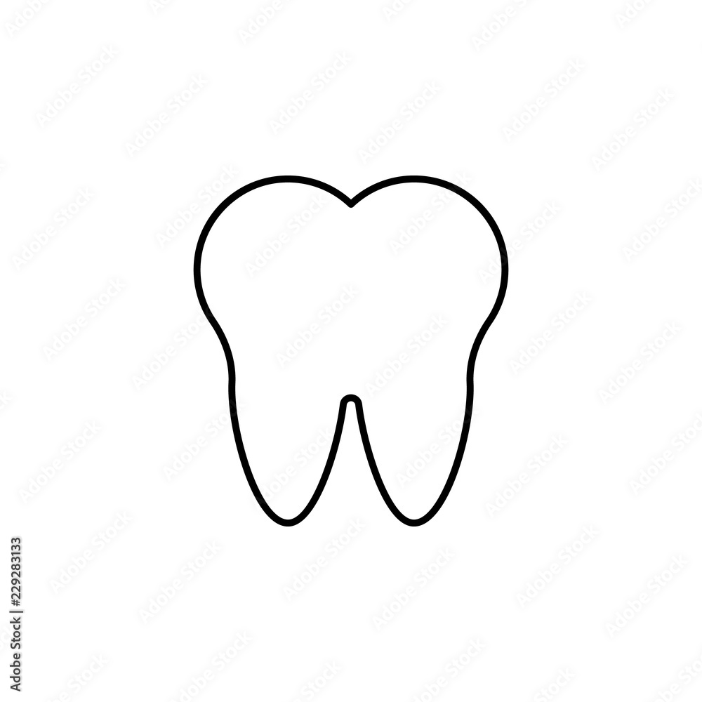 tooth icon. Element of medicine for mobile concept and web apps icon. Thin line icon for website design and development, app development. Premium icon tooth icon. Element of medicine for mobile concept and web apps icon. Thin line icon for website design and development, app development. Premium icon