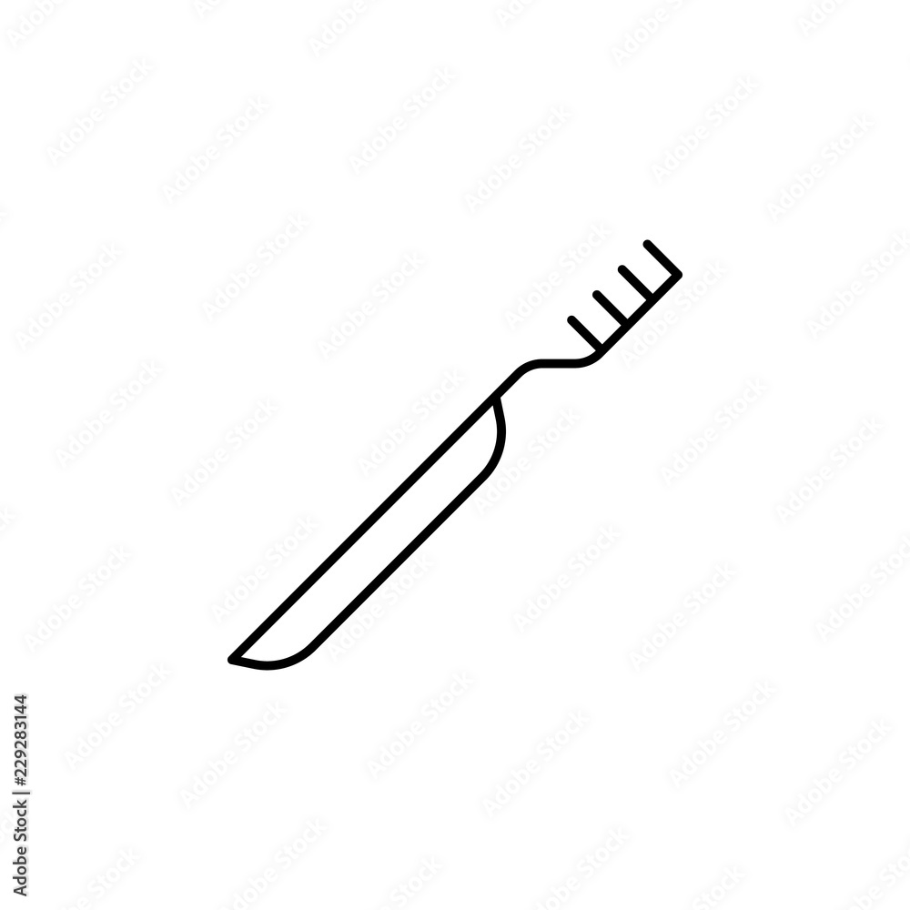 toothbrush icon. Element of medicine for mobile concept and web apps icon. Thin line icon for website design and development, app development. Premium icon toothbrush icon. Element of medicine for mobile concept and web apps icon. Thin line icon for website design and development, app development. Premium icon