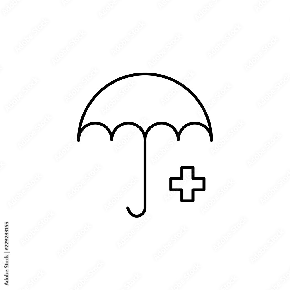 umbrella medical icon. Element of medicine for mobile concept and web apps icon. Thin line icon for website design and development, app development. Premium icon umbrella medical icon. Element of medicine for mobile concept and web apps icon. Thin line icon for website design and development, app development. Premium icon