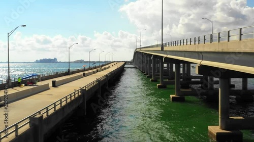 Wallpaper Mural Aerial video new and old Rickenbacker Causeway Brickell Miami 4k 60p Torontodigital.ca