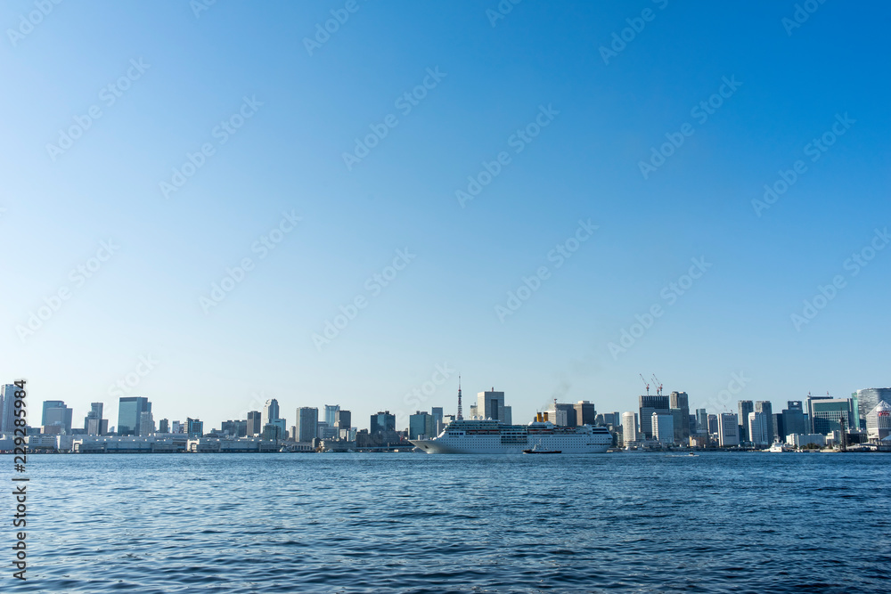 scenery of  Tokyo bay area