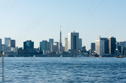 scenery of  Tokyo bay area photo