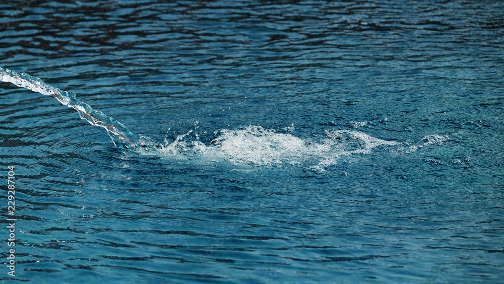 Naklejka premium Water background / Water is the most common liquid on Earth