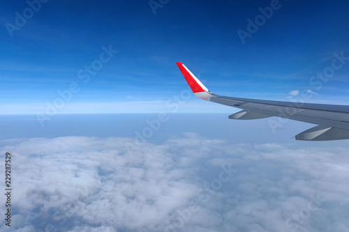 plane and blue sky