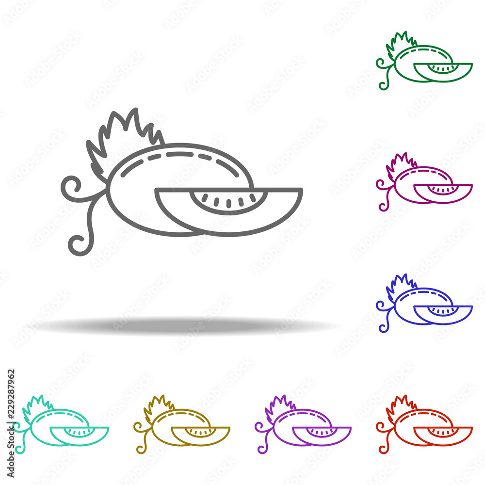melon dusk icon. Elements of Vegetables in multi color style icons. Simple icon for websites, web design, mobile app, info graphics melon dusk icon. Elements of Vegetables in multi color style icons. Simple icon for websites, web design, mobile app, info graphics