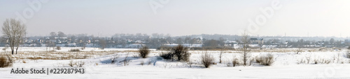 Winter landscape panorama