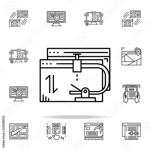 comparative analysis icon. Web development icons universal set for web and mobile