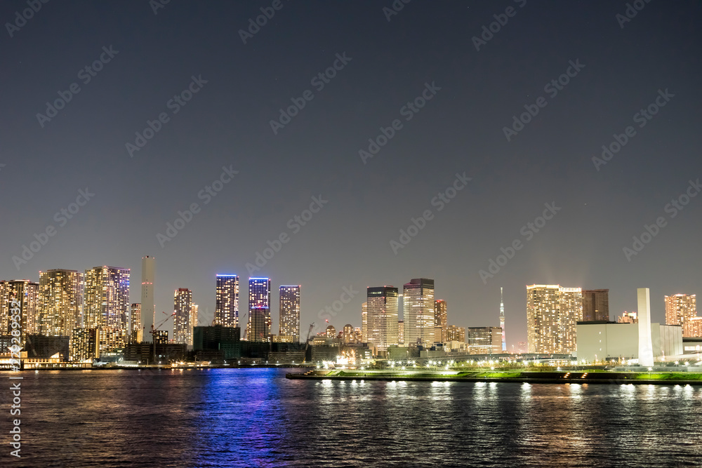 scenery of Tokyo bay area