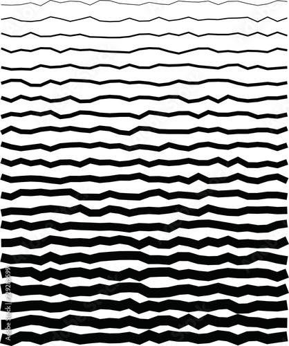 Black gradation scale line