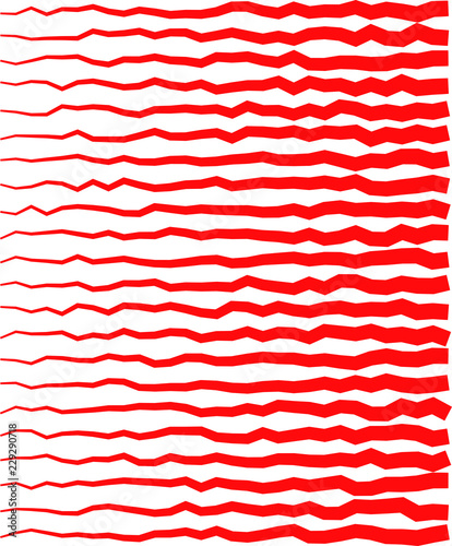 Red gradation scale line
