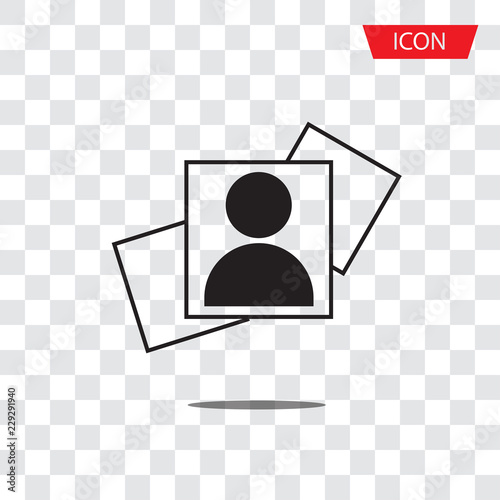 picture icon isolated on white background.