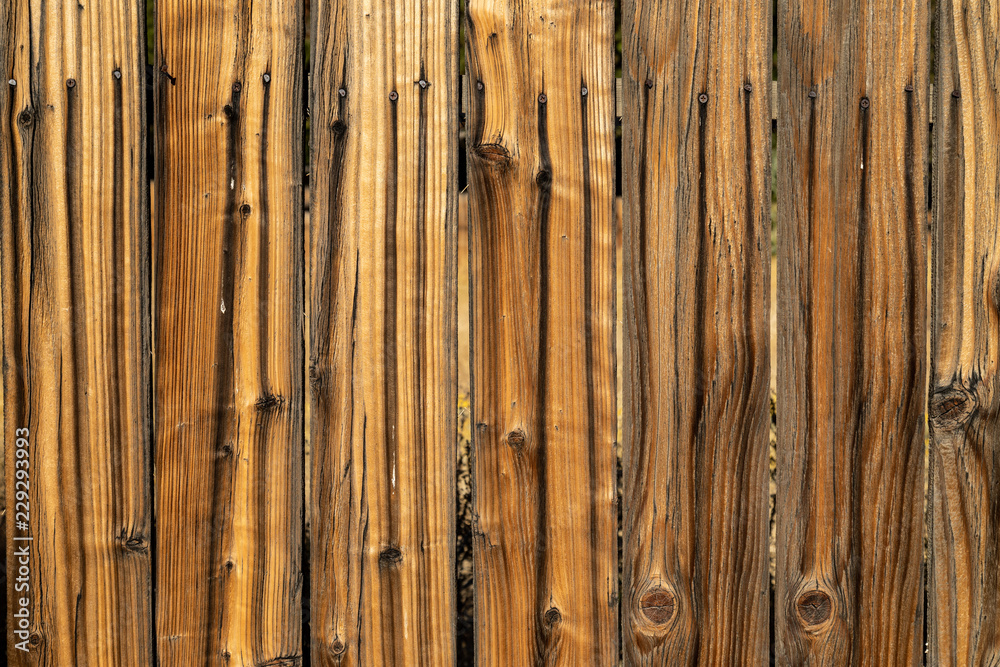 Weathered brown wood background surface. Wooden wall texture rustic planks with nails. Weathered brown wood background surface. Wooden wall texture rustic planks with nails.