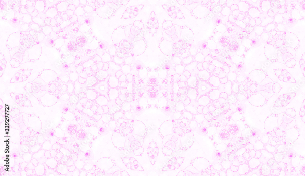 Pink seamless pattern. Amusing delicate soap bubbl Pink seamless pattern. Amusing delicate soap bubbl