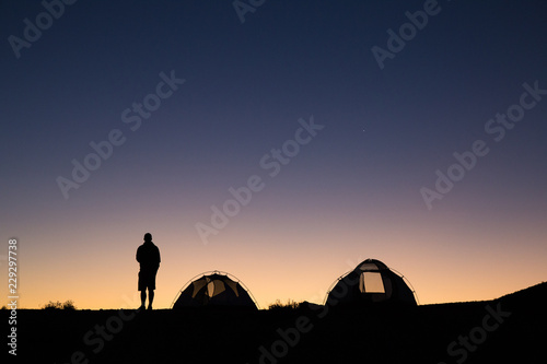 Desert Camping At Dawn © J Walker Photography