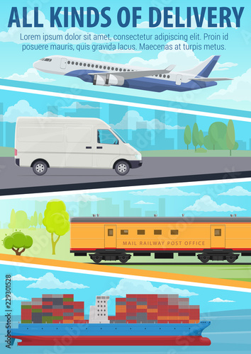 Post delivery service, freight transport