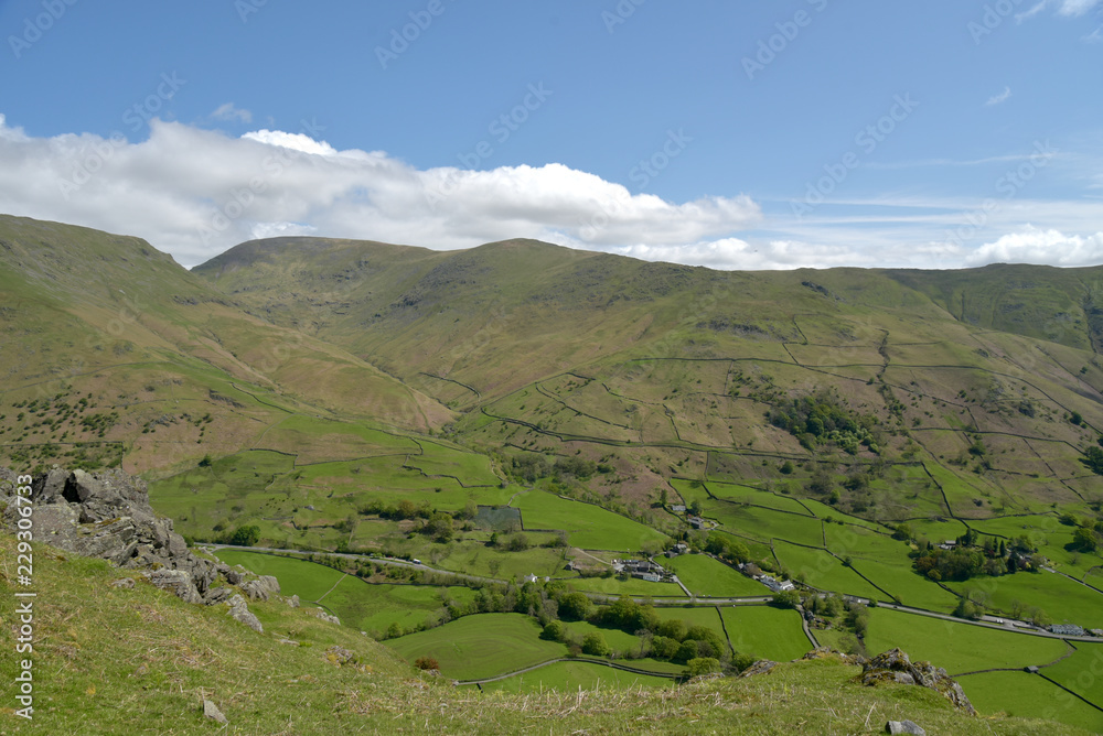 Fairfield from summit of Helm Crag, Lake District