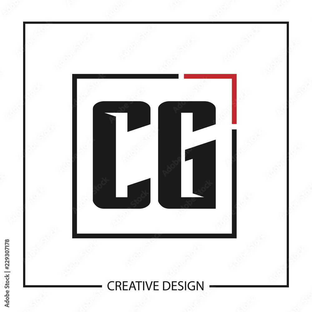 Initial Letter CG Logo Template Design