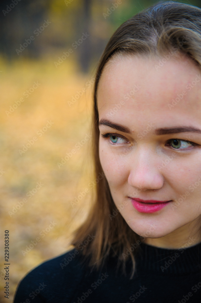 portrait of a beautiful girl with different eyes portrait of a beautiful girl with different eyes