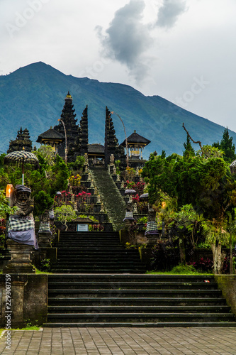 Pura Besakih, a Hindu temple at the base of the active volcano, Mount Agung