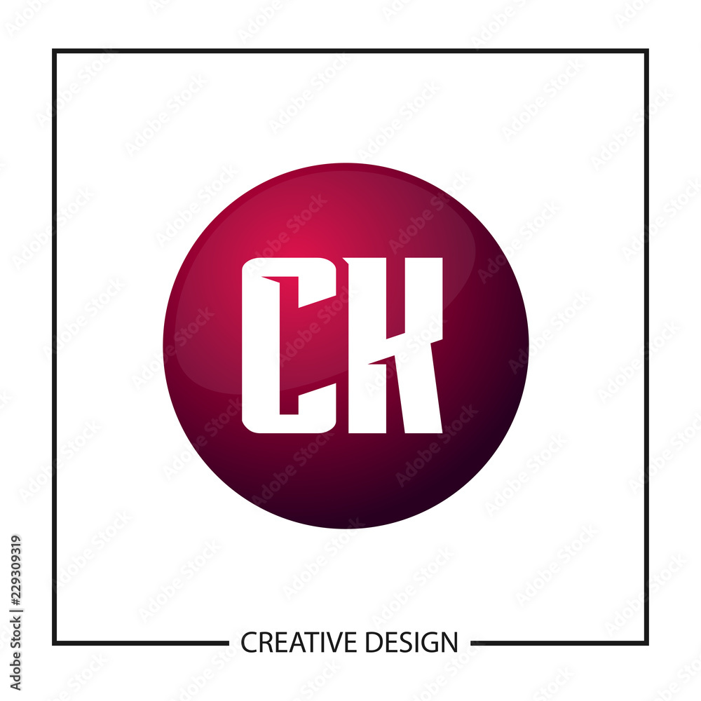 Initial Letter CK Logo Template Design