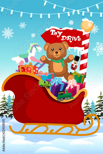 Holiday Season Toy Drive Illustration