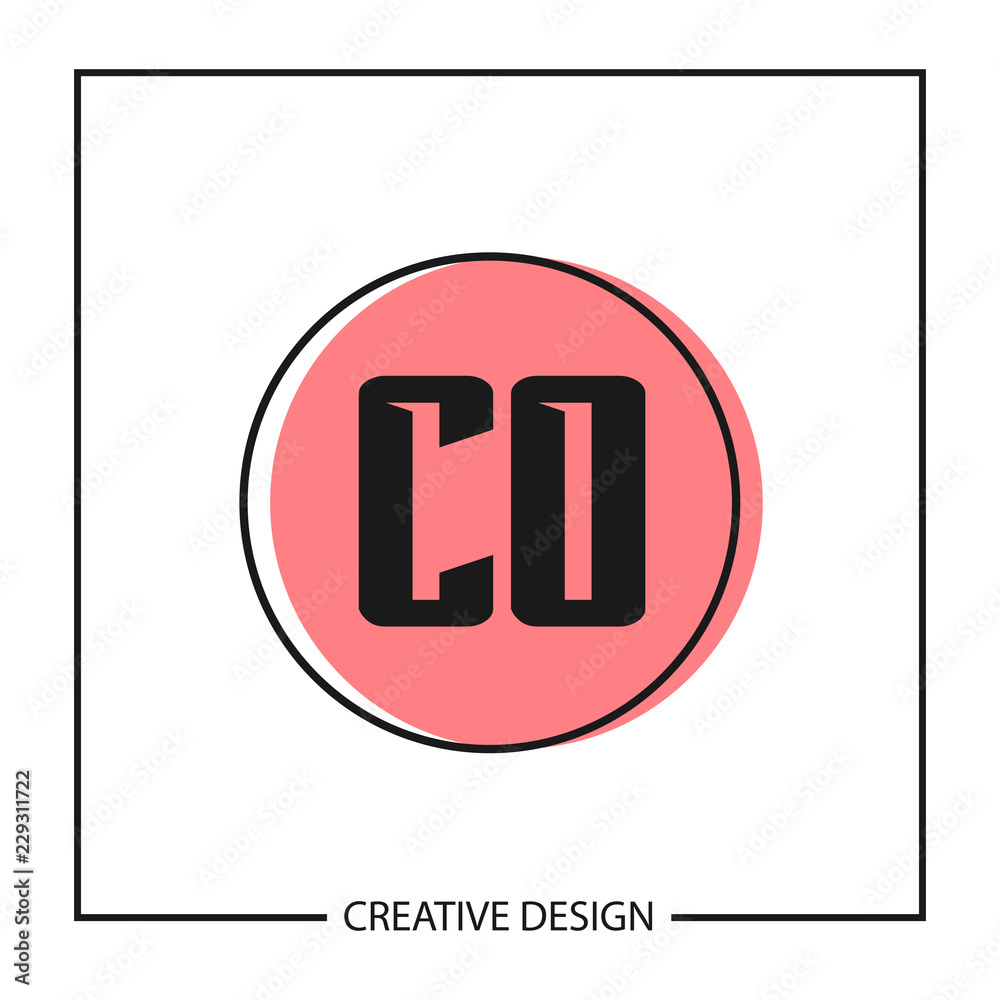 Initial Letter CO Logo Template Design