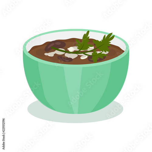 Dal, traditional Indian cuisine food vector Illustration on a white background